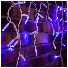 Гирлянда NEON-NIGHT Бахрома (Айсикл), 88 LED, 240х60 см, 88 ламп, синий/белый провод