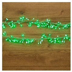 Гирлянда NEON-NIGHT Мишура, 300 см, 288 ламп, зеленый/прозрачный провод