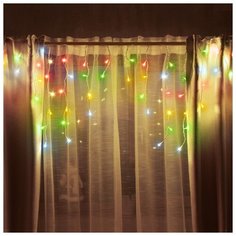 Гирлянда Vegas Бахрома 55112/13/14 (200 х 60 см), 48 ламп, разноцветный/прозрачный провод