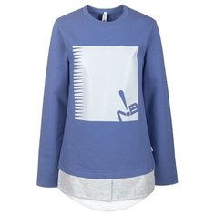 Лонгслив Nota Bene размер 140, Джинсовый