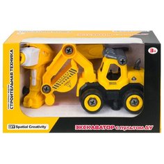 Винтовой конструктор Shantou BHX Toys Строительная техника CJ-1365028 Экскаватор