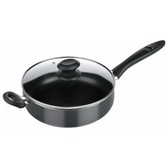 Сотейник Tescoma Presto 594124 24 см с крышкой, черный