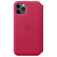 Чехол-книжка Apple Folio кожаный для iPhone 11 Pro малиновый