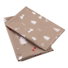 Многоразовые пеленки Крошка Я Let it snow, 75х120 см, 2 шт (4935505) бежевый 2 шт.