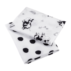 Многоразовые пеленки Крошка Я Happy cow, 75х120 см, 2 шт (4935502) белый/черный 2 шт.
