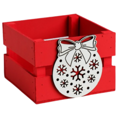 Кашпо Дарите счастье Шар 13 х 9 см, красный