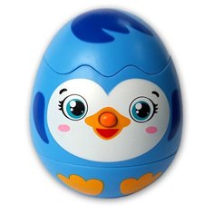 Развивающая игрушка Азбукварик Яйцо-сюрприз Пингвинчик голубой