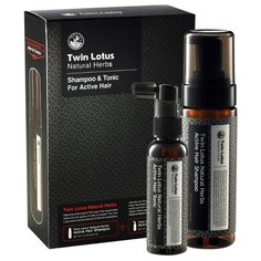 Набор Twin Lotus Natural herbs Shampoo and Tonic for active hair