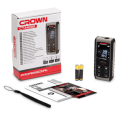 Лазерный дальномер Crown CT44035 серый/черный