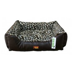 Лежак для кошек PRIDE прямоугольный Гепард 70х60х23 см коричневый