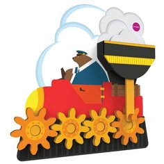 Развивающая игрушка Oribel Vertiplay Путешествие мистера Медведя черный/оранжевый/красный