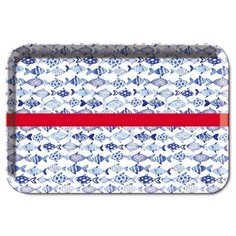 Поднос REMEMBER Fish белый/голубой