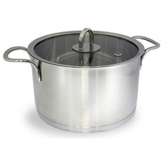 Кастрюля TimA Fashion 7 л, серебристый