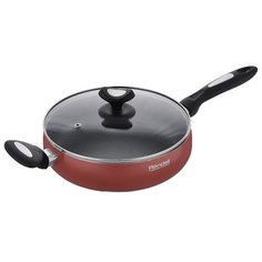 Сотейник Rondell Koralle RDA-508 24 см с крышкой, коричневый/черный