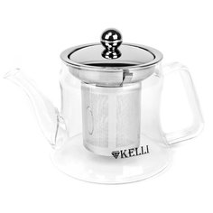 Kelli Заварочный чайник KL-3036 0,65 л, прозрачный