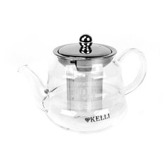 Kelli Заварочный чайник KL-3035 0,85 л, прозрачный