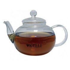 Kelli Заварочный чайник KL-3078 1,2 л, прозрачный