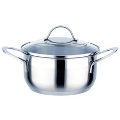 Кастрюля TimA Изящная 5,9 л, серебристый