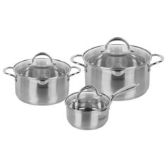 Набор посуды Rondell Erbe RDS-920 6 пр. серебристый