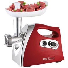 Мясорубка Kelli KL-5004 красный/серебристый