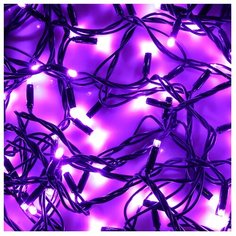 Гирлянда Сноубум Вьюн 351534 1000 см, 100 ламп, фиолетовый/черный провод