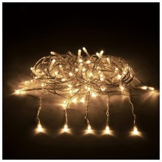 Гирлянда Vegas Занавес 55076/77/78 (150 х 150 см), 156 ламп, теплый белый/прозрачный провод