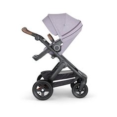 Прогулочная коляска Stokke Trailz brushed lilac/black/brown, цвет шасси: черный