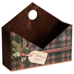 Кашпо Дарите счастье Бант 20.5 х 18 х 6 см, коричневый