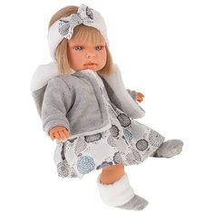 Интерактивная кукла Antonio Juan Валентина в сером, 37 см, 1561G
