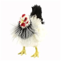 Мягкая игрушка Hansa Курица черно-белая 27 см