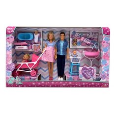 Набор кукол Simba Steffi Love Большая семья с сюрпризом, 29 см, 5733426