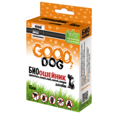 Good Dog ошейник от блох и клещей антипаразитарный для собак, 65 см, черный