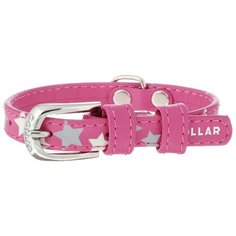 Ошейник COLLAR Glamour Звездочка 3583 19-25 см розовый