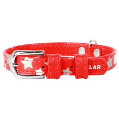 Ошейник COLLAR Glamour Звездочка 3583 19-25 см красный