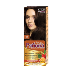 Acme-Color Avena Рябина стойкая крем-краска для волос , 043 Темный Каштан