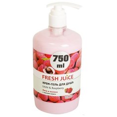 Крем-гель для душа Fresh Juice Litchi and Raspberry, 750 мл