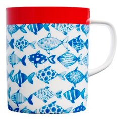 REMEMBER Кружка Fish 330 мл белый/синий/красный