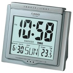 Часы с термометром CASIO DQ-750 серебристый