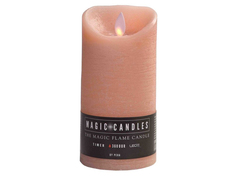 Светодиодная свеча Peha Magic Мерцающая 7.5x15cm Pink MB-20291
