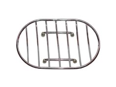 Мыльница Kamille Овальная 13x8.5x3cm Chrome 0103