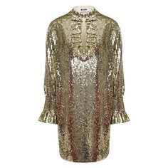 Платье с пайетками MSGM