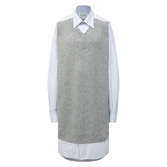 Платье из хлопка и шерсти Maison Margiela