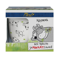 Кружка PrioritY Замычательного дня! 380 мл в подарочной упаковке