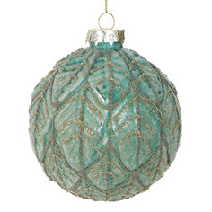 Игрушка елочная Boltze Шар листья 10 см в ассортименте