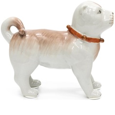 Статуэтка собака Glasar ручной работы 15x5x12см ГЛАСАР