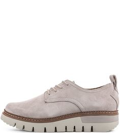 Замшевые полуботинки на танкетке Caterpillar