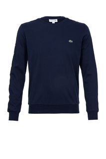 Синяя футболка с длинными рукавами Lacoste