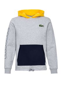 Толстовка из хлопка с принтом на рукаве Lacoste