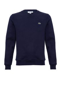 Однотонный свитшот из хлопка Lacoste