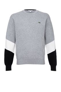 Серый джемпер из хлопка Lacoste